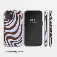 Selencia Coque arrière Vivid avec MagSafe Apple iPhone 13 - Dream Swirl Chocolate