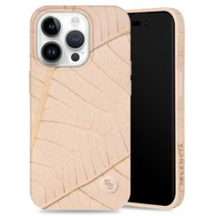 Selencia Aurora Coque Fashion iPhone 14 Pro - ﻿Coque durable - 100 % recyclée - Earth Leaf Beige