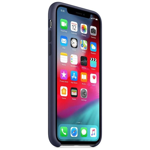 Apple Coque en silicone iPhone Xs / X - Midnight Blue