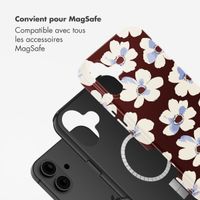 Selencia Coque arrière Vivid avec MagSafe Apple iPhone 16 - Choco Flower Pop