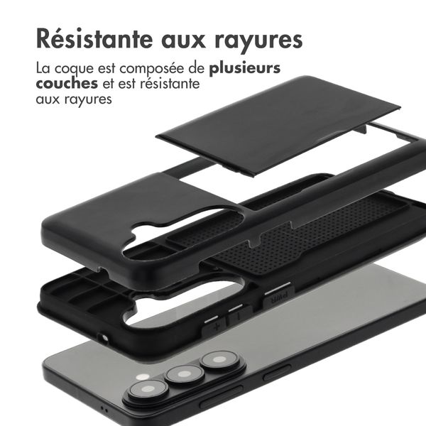 imoshion Coque arrière avec porte-cartes Samsung Galaxy S26 - Noir
