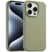 Accezz Coque Liquid Silicone avec MagSafe Apple iPhone 15 Pro Max - Cooper Green