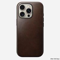 Nomad Coque Modern Horween Leather iPhone 16 Pro - Rustic Brown