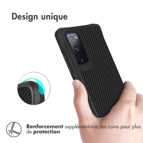 imoshion Rugged Hybrid Carbon Case Samsung Galaxy S20 - Noir