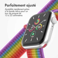imoshion Bracelet en nylon Apple Watch Series 1 t/m 9 / SE (38/40/41 mm) | Series 10 / 11 (42 mm) - Rainbow