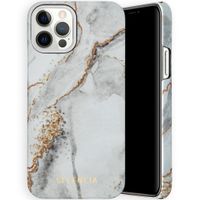 Selencia Coque Maya Fashion iPhone 12 (Pro) - Marble Stone