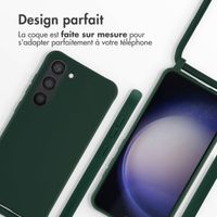 imoshion ﻿Coque en silicone avec cordon Samsung Galaxy S23 - Vert foncé