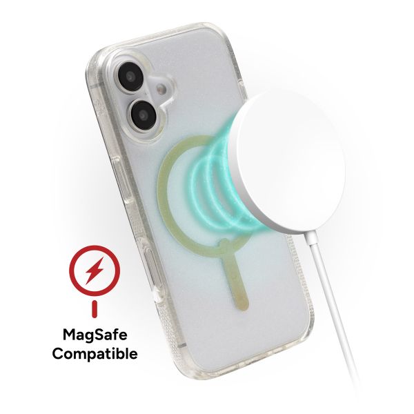 ZAGG Coque Milan Snap avec MagSafe Apple iPhone 16 - Gold Glitter