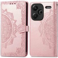 imoshion Etui de téléphone portefeuille Mandala Xiaomi Redmi Note 13 Pro Plus (5G) - Rose Dorée