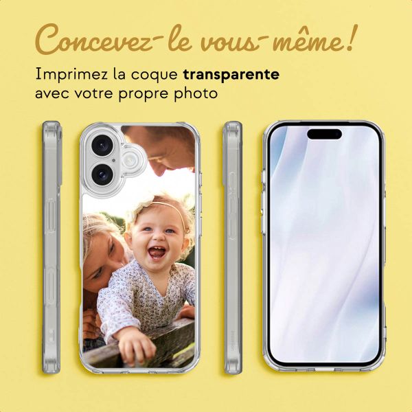 Concevez votre propre coque transparente Apple iPhone 17 - Transparent