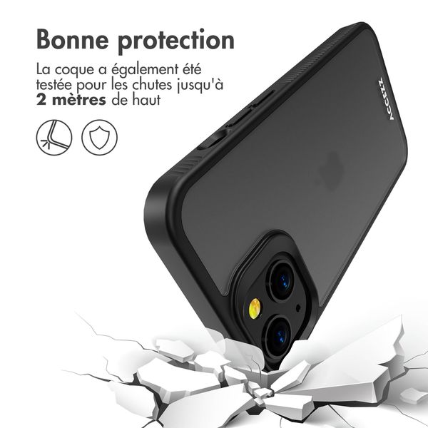 Accezz Coque Givrée Robuste Apple iPhone 13 - Noir