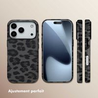 Selencia Coque Sabi imprimé panthère avec MagSafe Apple iPhone 17 Pro - Midnight Black