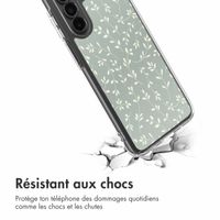 imoshion Coque Design Samsung Galaxy A17 - Smoke Green Flowers