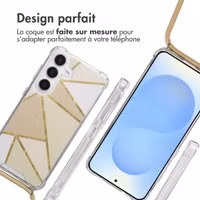 imoshion Coque Design avec cordon Samsung Galaxy S25 - Beige Graphic