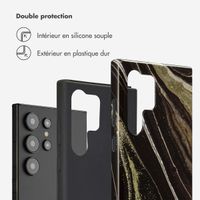 Selencia Coque arrière Vivid Samsung Galaxy S24 Ultra - Chic Marble