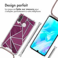 imoshion Coque Design avec cordon Huawei P30 Lite - Bordeaux Graphic