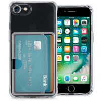 imoshion Coque silicone avec porte-cartes Apple iPhone SE (2022 / 2020) / 8 / 7 - Transparent