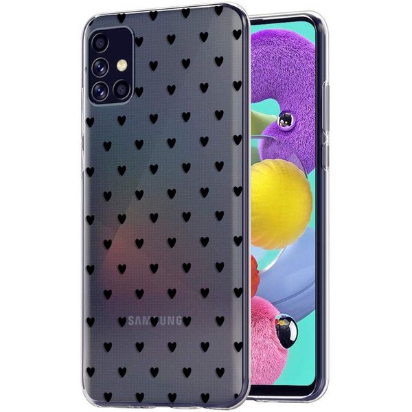 imoshion Coque Design Samsung Galaxy A51 - Cœurs - Noir