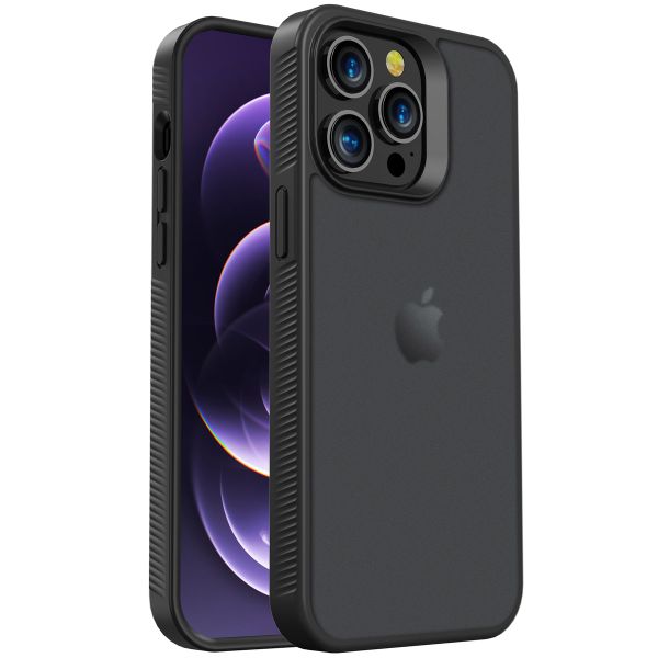 Accezz Coque Givrée Robuste Apple iPhone 14 Pro Max - Noir