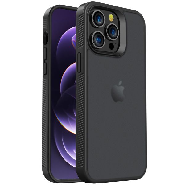 Accezz Coque Givrée Robuste iPhone 14 Pro Max - Noir