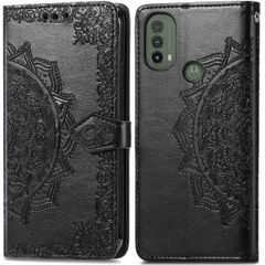 imoshion Etui de téléphone portefeuille Mandala Motorola Moto E30 / E40 - Noir