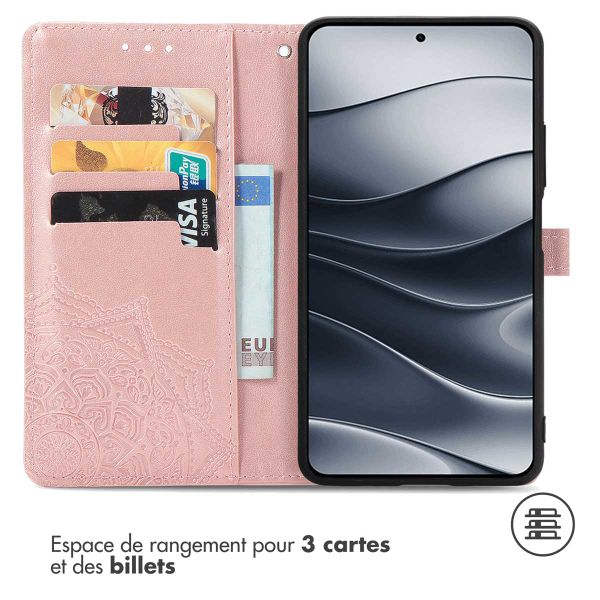 imoshion Etui de télephone Mandala Xiaomi Redmi Note 14 (5G) - Rose Doré