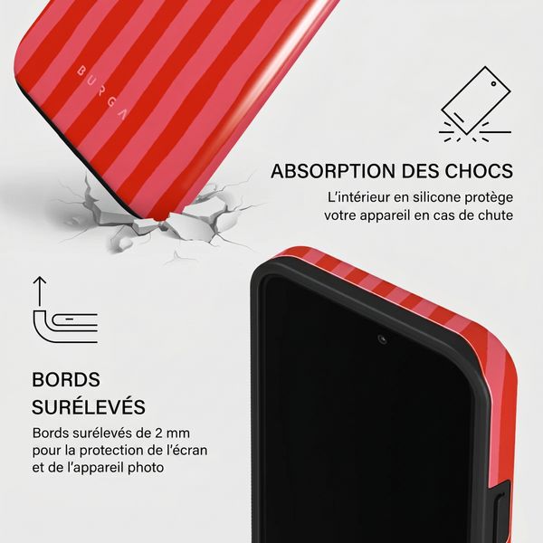 Burga Coque Tough MagSafe Apple iPhone 15 Pro - Pomegranate