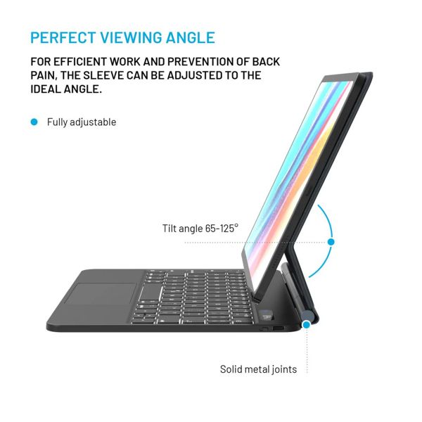 Fixed Typee Coque clavier QWERTY iPad Pro 11 (2025) M5 / (2024) M4 - Noir