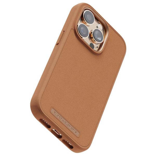 Njorð Collections Coque en cuir véritable iPhone 14 Pro - Cognac