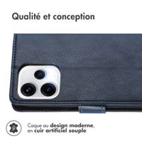 imoshion Étui de télephone portefeuille de luxe Oppo Reno15 (5G) - Bleu foncé