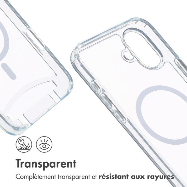 imoshion Coque MagSafe avec cordon amovible Apple iPhone 16 Plus - Transparent