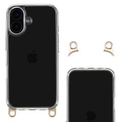 Selencia Coque arrière avec crochets amovibles Apple iPhone 16 - Transparent