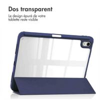imoshion Coque tablette rigide Trifold Apple iPad 11 (2025) 11 pouces A16 / iPad 10 (2022) 10.9 pouces - Bleu foncé