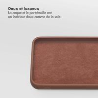 Selencia Étui portefeuille amovible Olyn avec MagSafe Samsung Galaxy A35 / A55 - Marron