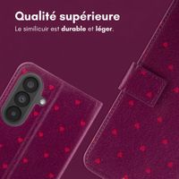 imoshion Étui de télephone portefeuille Design Samsung Galaxy A37 (5G) - Crush Check Coral Dust