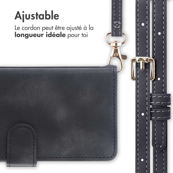 imoshion Etui de télephone portefeuille avec cordon Samsung Galaxy S23 FE - Noir