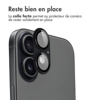 imoshion Protection Caméra en verre trempé 2 Pack Apple Apple iPhone 17 - Noir
