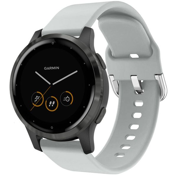 imoshion Bracelet silicone Garmin Vivoactive 4L - Gris clair