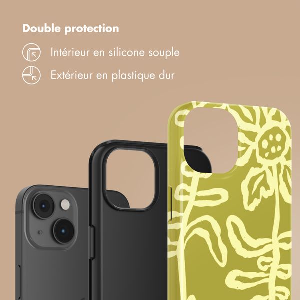 Selencia Coque arrière Vivid Apple iPhone 14 - Chalky Bloom