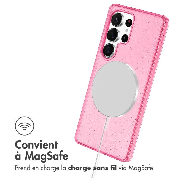 imoshion Coque Sparkle avec MagSafe Samsung Galaxy S25 Ultra - Rose