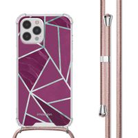 imoshion Coque Design avec cordon iPhone 12 Pro Max - Bordeaux Graphic