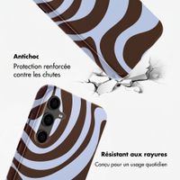 Selencia Coque arrière Vivid Samsung Galaxy S24 FE - Dream Swirl Chocolate
