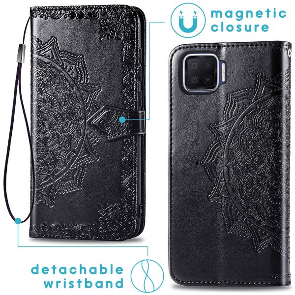 imoshion Etui de téléphone Mandala Oppo A73 (5G) - Noir