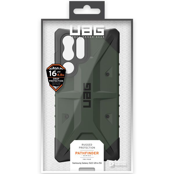 UAG Coque Pathfinder Samsung Galaxy S22 Ultra - Olive Drab