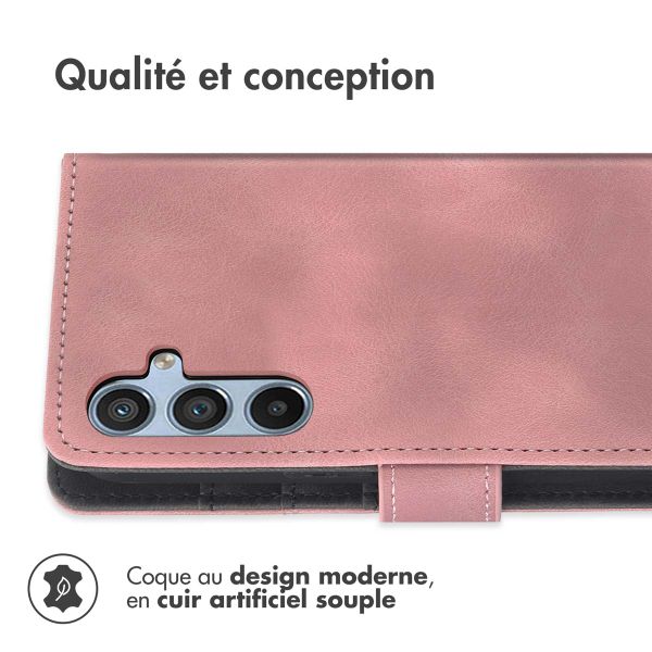 imoshion Etui de téléphone portefeuille avec cordon Samsung Galaxy A14 (5G/4G) - Rose