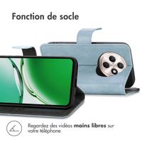 imoshion Étui de téléphone portefeuille Luxe Oppo Reno 12F 5G - Bleu clair