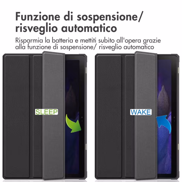 imoshion Coque tablette Trifold Samsung Galaxy Tab A8 - Noir