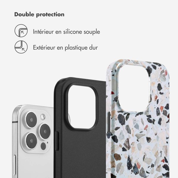 Selencia Coque arrière Vivid Apple iPhone 14 Pro - Chic Terazzo