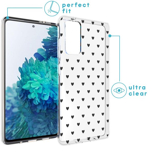 imoshion Coque Design Samsung Galaxy S20 FE - Hearts All Over Black