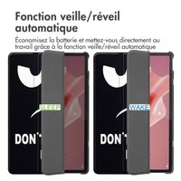 imoshion Coque tablette Design Trifold Lenovo Tab P12 - Don't touch